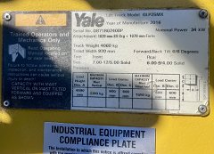 Used equipment: YALE GLP25MX