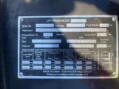 Used equipment: UTILEV UT25P